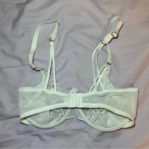 Auden White Leopard Print Lace Bra 34C - Picture 2 of 5